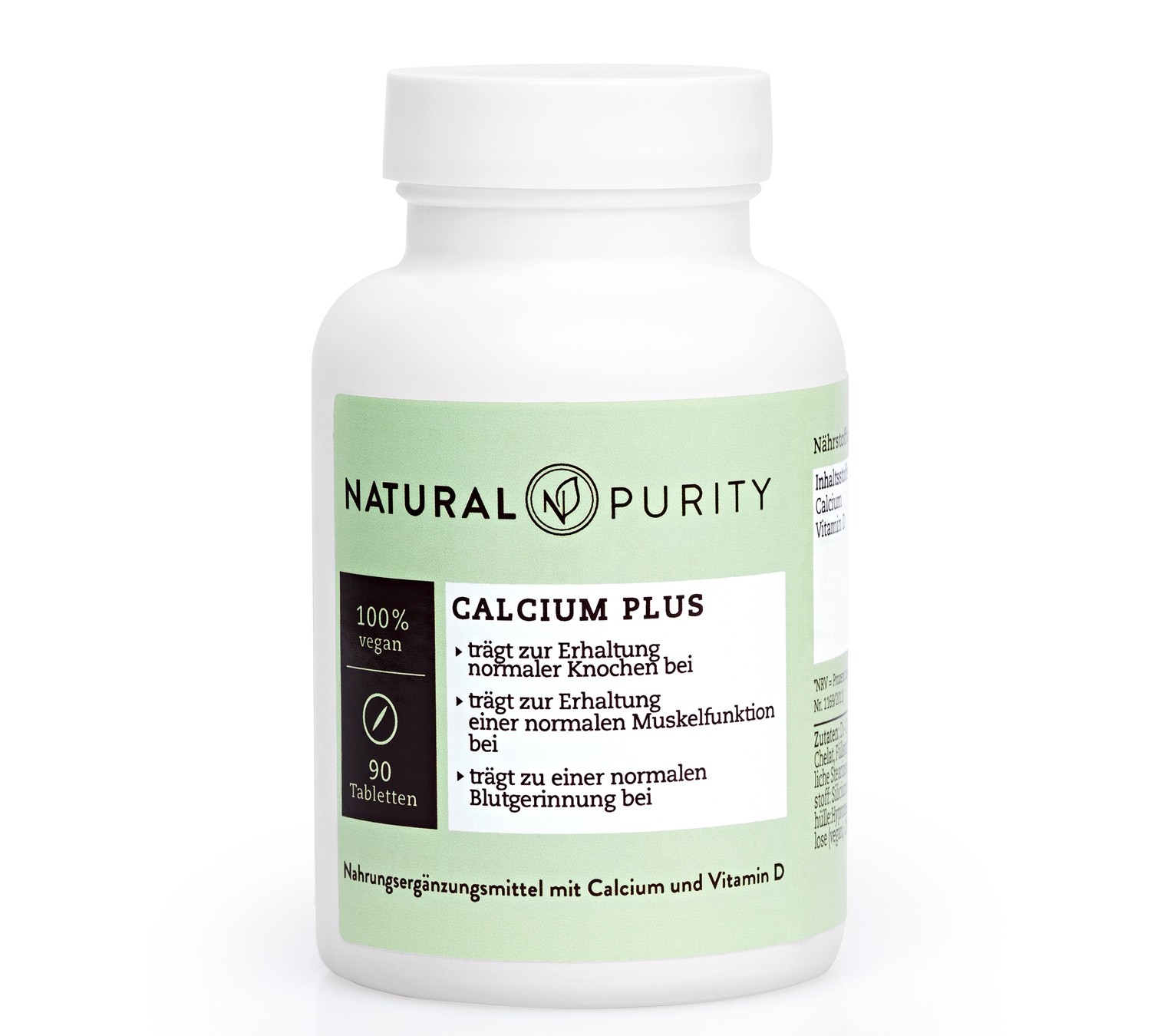 Calcium-Plus, Nahrungsergänzungsmittel mit zusätzlichem Vitamin D